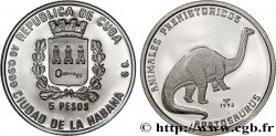 CUBA 5 Pesos Proof Apatosaurus 1993  FDC