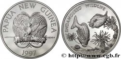 PAPOUASIE NOUVELLE GUINÉE 5 Kina Poissons Proof 1997  SPL