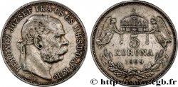 HONGRIE 5 Korona François-Joseph 1909 Kremnitz