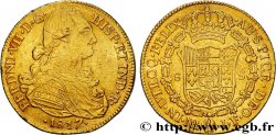 COLOMBIE 8 Escudos en or roi Ferdinand VII d’Espagne / écu écartelé  entouré du collier de l ordre de la Toison d or 1817 Nuevo Reino - NR (Bogota) TB+