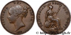 ROYAUME-UNI 1 Penny Victoria “tête jeune” 1853