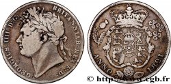 ROYAUME-UNI 1/2 Crown Georges IIII / emblème 1821