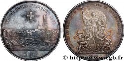 SUISSE 5 Francs, monnaie de Tir, Fribourg 1881
