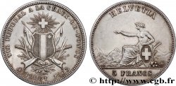 SUISSE 5 Francs Tir fédéral de la Chaux-de-Fond 1863 