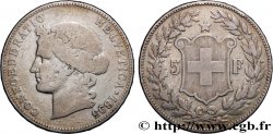 SUISSE 5 Francs Helvetia 1895 Berne