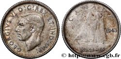 CANADA 10 Cents Georges VI 1943 