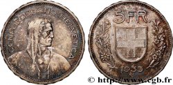 SUISSE 5 Francs Berger des alpes 1933 Berne
