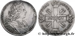 RUSSIE - PIERRE II Rouble  1727 Moscou