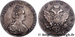 RUSSIE - CATHERINE II Rouble 1782 Saint-Pétersbourg TTB+