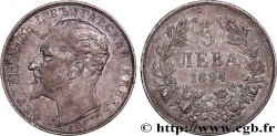 BULGARIE - FERDINAND Ier 5 Leva 1894 Komoczbanya