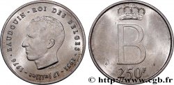 BELGIQUE 250 Francs jubilé d’argent du roi Baudouin légende française 1976 Bruxelles