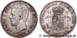 ESPAGNE 5 Pesetas Amédée Ier (1874) 1871 Madrid