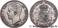 ESPAGNE 5 Pesetas Amédée Ier 1871 Madrid