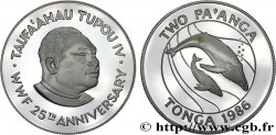 TONGA 2 Pa’anga Proof Cétacés 1986