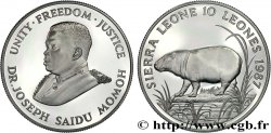 SIERRA LEONE 10 Leones Proof 1987