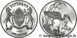 BOTSWANA 2 Pula Proof aigrette 1986  FDC