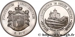 LIECHTENSTEIN 5 Ecu Proof Château de Vaduz 1993