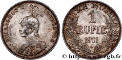GERMAN EAST AFRICA 1 Rupie (Roupie) Guillaume II Deutsch-Ostafrica 1911 Hambourg - J