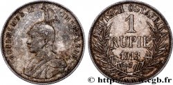 AFRIQUE ORIENTALE ALLEMANDE 1 Rupie (Roupie) Guillaume II Deutsch-Ostafrica 1913 Hambourg TTB