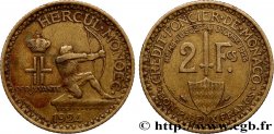 MONACO 2 Francs émission du Crédit Foncier de Monaco 1924 Poissy XF