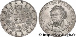AUSTRIA 50 Schilling 150e anniversaire de la mort du compositeur Franz Schubert 1978 