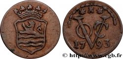 INDES NEERLANDAISES 1 Duit armes de la Zélande / monogramme de la Verenigde Oost-Indische Compagnie 1793