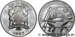 ZAMBIA 1000 Kwacha Proof Jeux Olympiques de Barcelone - boxe 1992