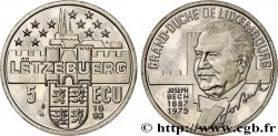 LUXEMBOURG 5 Ecu Proof Joseph Bech 1993  FDC