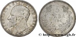 BULGARIE - FERDINAND Ier 5 Leva 1894 Komoczbanya