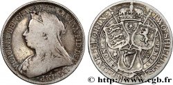ROYAUME-UNI 1 Florin Victoria “Old Head” / Armes 1901