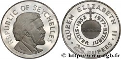 SEYCHELLES 25 Rupees Proof 25e anniversaire de règne de la reine Elizabeth II 1977