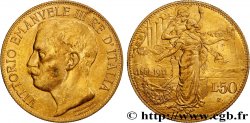 ITALIE - ROYAUME D ITALIE - VICTOR-EMMANUEL III 50 Lire 1911 Rome SUP