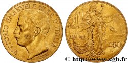 ITALIE - ROYAUME D ITALIE - VICTOR-EMMANUEL III 50 Lire 1911 Rome SUP