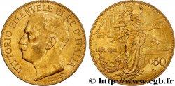 ITALIE - ROYAUME D ITALIE - VICTOR-EMMANUEL III 50 Lire 1911 Rome SUP