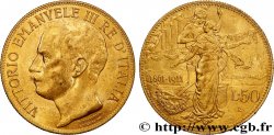 ITALIE - ROYAUME D ITALIE - VICTOR-EMMANUEL III 50 Lire 1911 Rome SUP