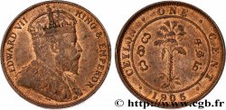 CEYLON 1 Cent Édouard VII 1905