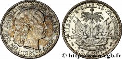 HAITI 20 Centimes emblème “Liberté créole” de Roty 1881 Paris