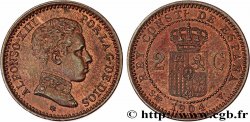 ESPAGNE 2 Centimos Alphonse XIII 1904 Madrid