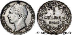 GERMANY - WÜRTTEMBERG 1/2 Gulden Guillaume Ier 1839 Stuttgart