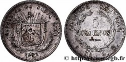 COSTA RICA 5 Centavos emblème 1887 