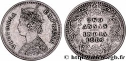 INDES BRITANNIQUES 2 Annas Anna Victoria 1886  TTB+