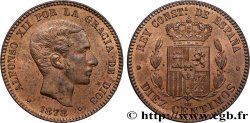 ESPAGNE 10 Centimos Alphonse XII 1878 Oeschger Mesdach & CO