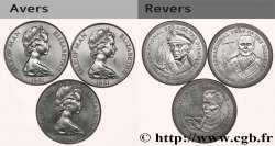 ÎLE DE MAN Lot 3 x 1 Crown année internationale des personnes handicapées  1981  SUP