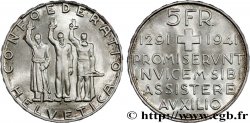 SUISSE 5 Francs 650e anniversaire de la confédération 1941 Berne