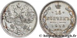 RUSSIE 15 Kopecks aigle bicéphale 1913 Saint-Petersbourg