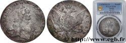 RUSSIE - CATHERINE II Rouble 1765 Saint-Pétersbourg TTB50 PCGS