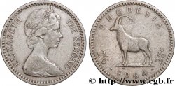 RHODESIA 2 1/2 Shillings (25 Cents) Elisabeth II 1964