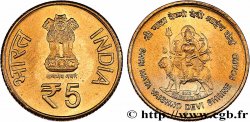 INDIA
 5 Rupee Jubilé d’argent Shri Mata Vaishno Devi board 2012 Bombay