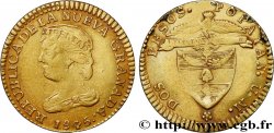 COLOMBIA - REPUBLIC OF NEW GRANADA 2 Pesos en or 1845 Bogota