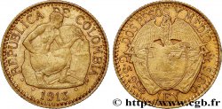 COLOMBIA 2 1/2 Pesos 1913 Bogota